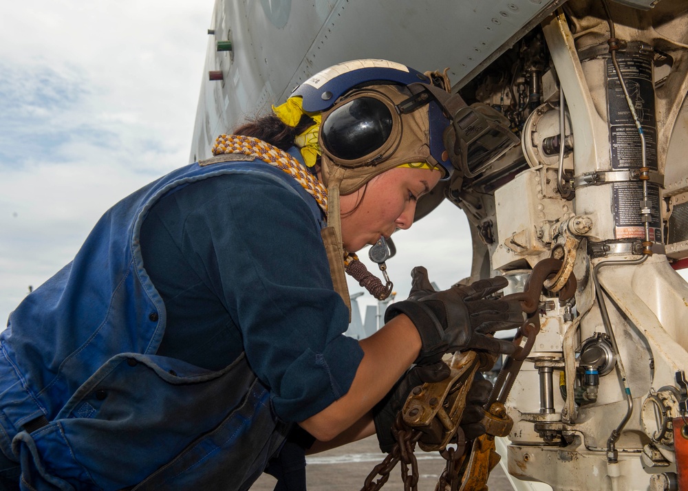 Ike Supports Naval Operations in the Atlantic Ocean