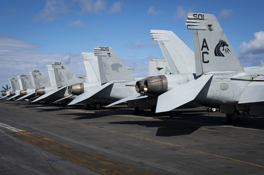 Ike Supports Naval Operations in the Atlantic Ocean