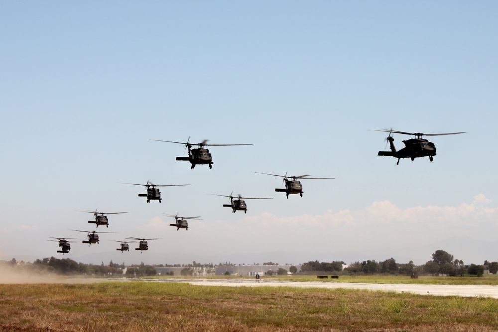 Veteran Cal Guard helicopter pilot flies into retirement