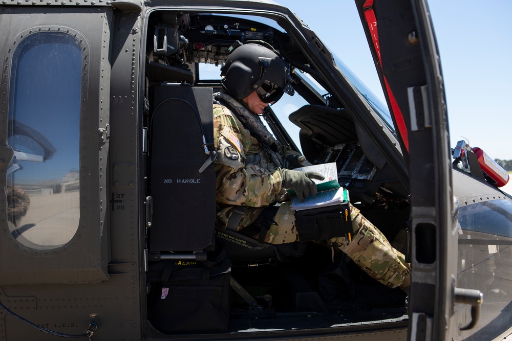 Veteran Cal Guard helicopter pilot flies into retirement