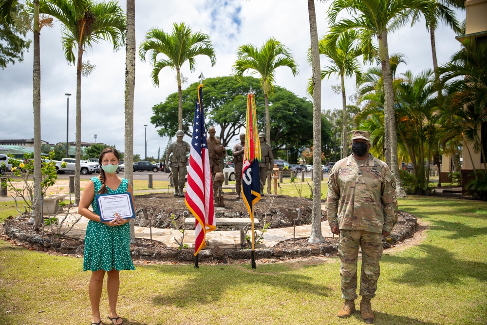 25th Infantry Division Quarterly Volunteer Awards Ceremony: August 2020