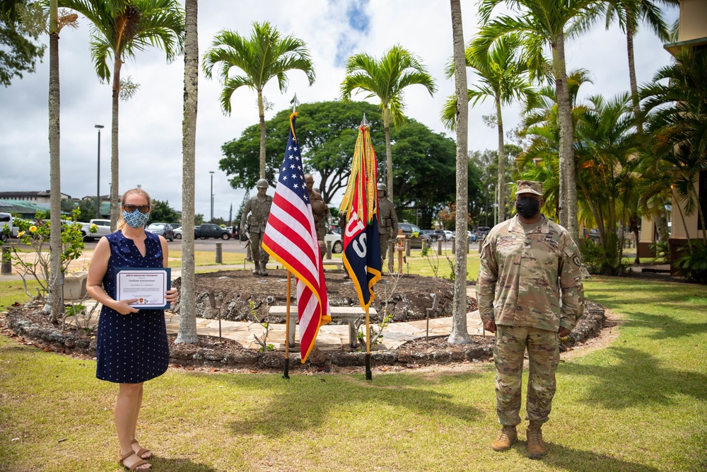 25th Infantry Division Quarterly Volunteer Awards Ceremony: August 2020