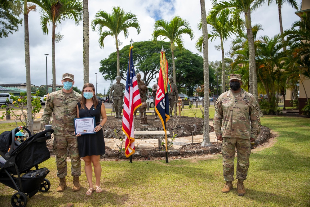 25th Infantry Division Quarterly Volunteer Awards Ceremony: August 2020