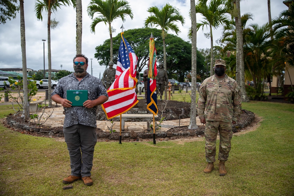 25th Infantry Division Quarterly Volunteer Awards Ceremony: August 2020