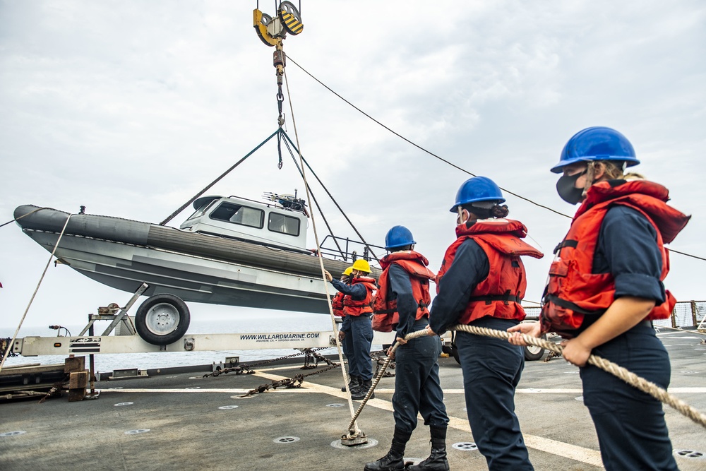 USS Germantown (LSD 42) Conducts RHIB Operations