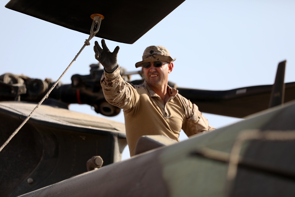 Task Force Toro soldiers prepare aircrafts for passenger-transport missions