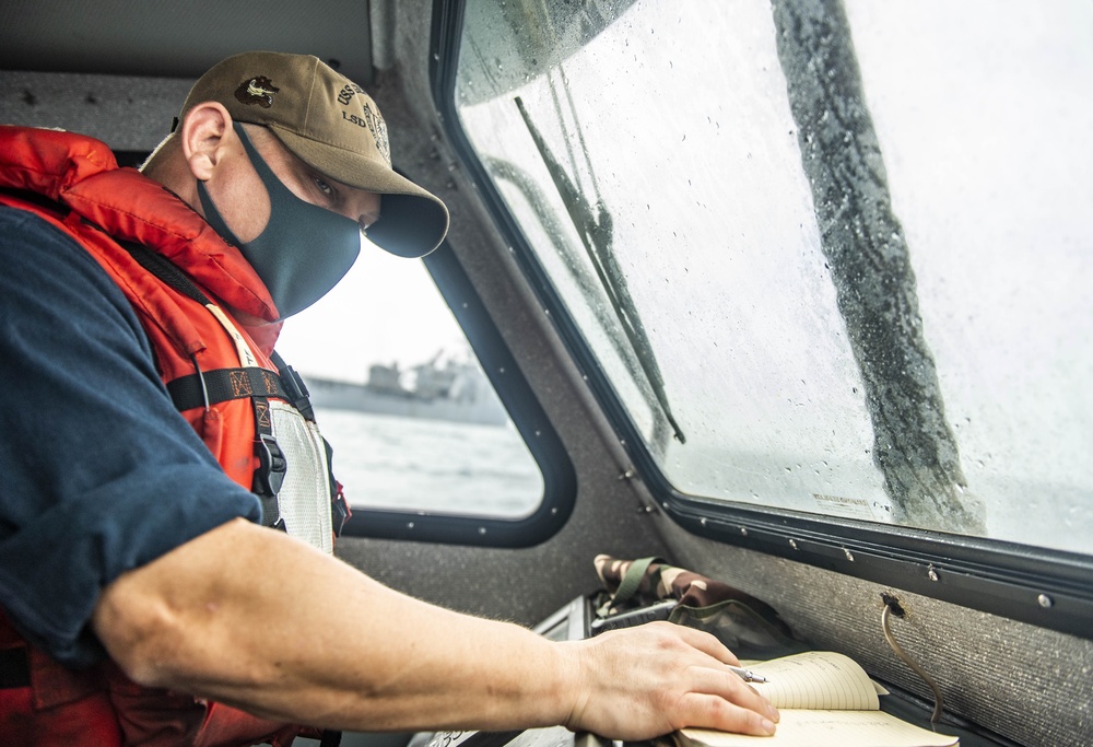 USS Germantown (LSD 42) Conducts RHIB Operations