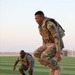Soldiers conduct HIIT training as part of USO fun activity