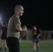 New Jersey National Guard Soldiers enjoy some night football tossing