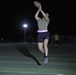 New Jersey National Guard Soldiers enjoy some night football tossing