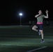 New Jersey National Guard Soldiers enjoy some night football tossing