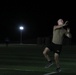 New Jersey National Guard Soldiers enjoy some night football tossing