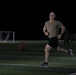 New Jersey National Guard Soldiers enjoy some night football tossing