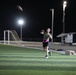 New Jersey National Guard Soldiers enjoy some night football tossing