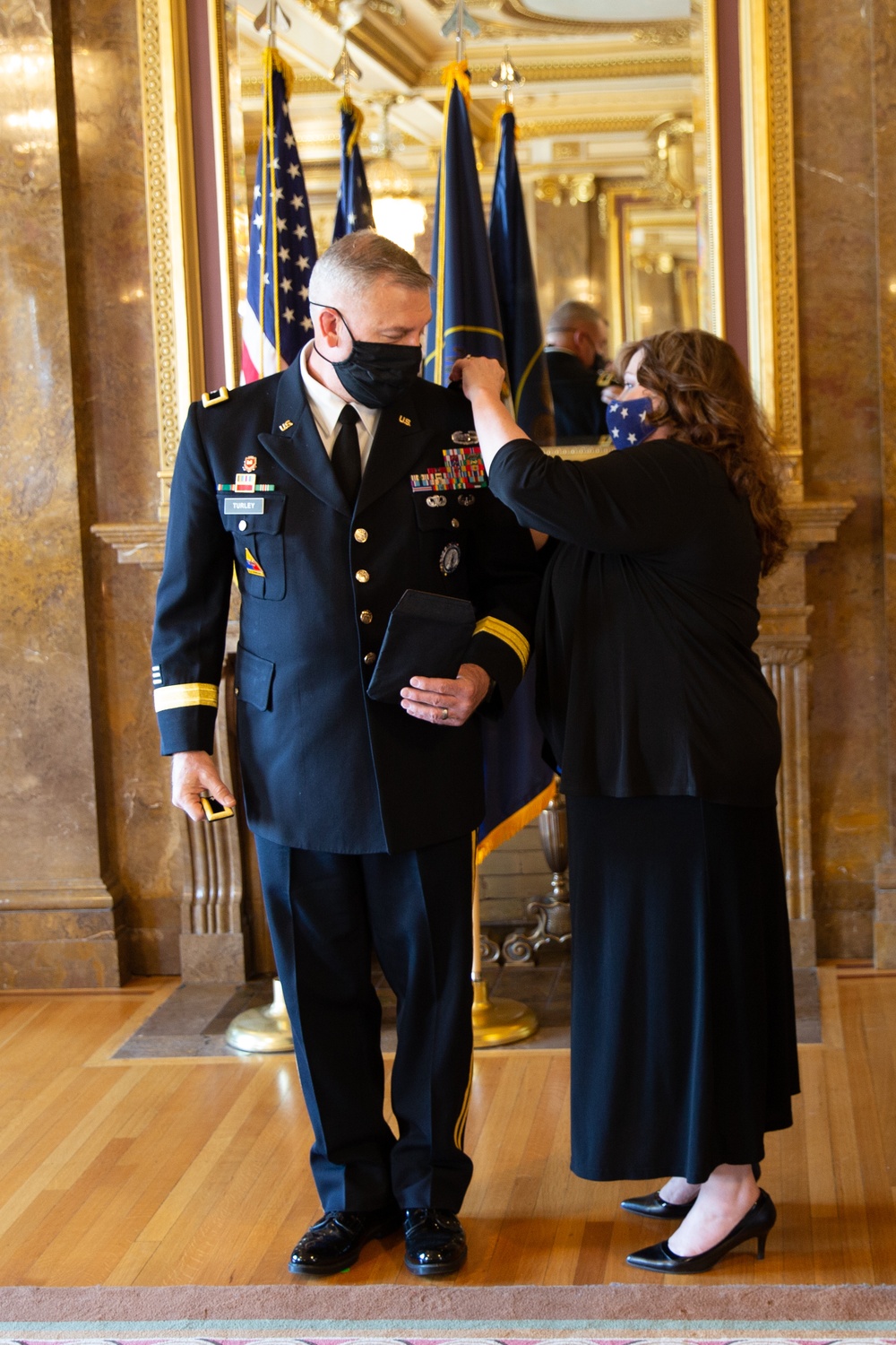 The Adjutant General, Brig. Gen. Michael J. Turley promotes to Major General