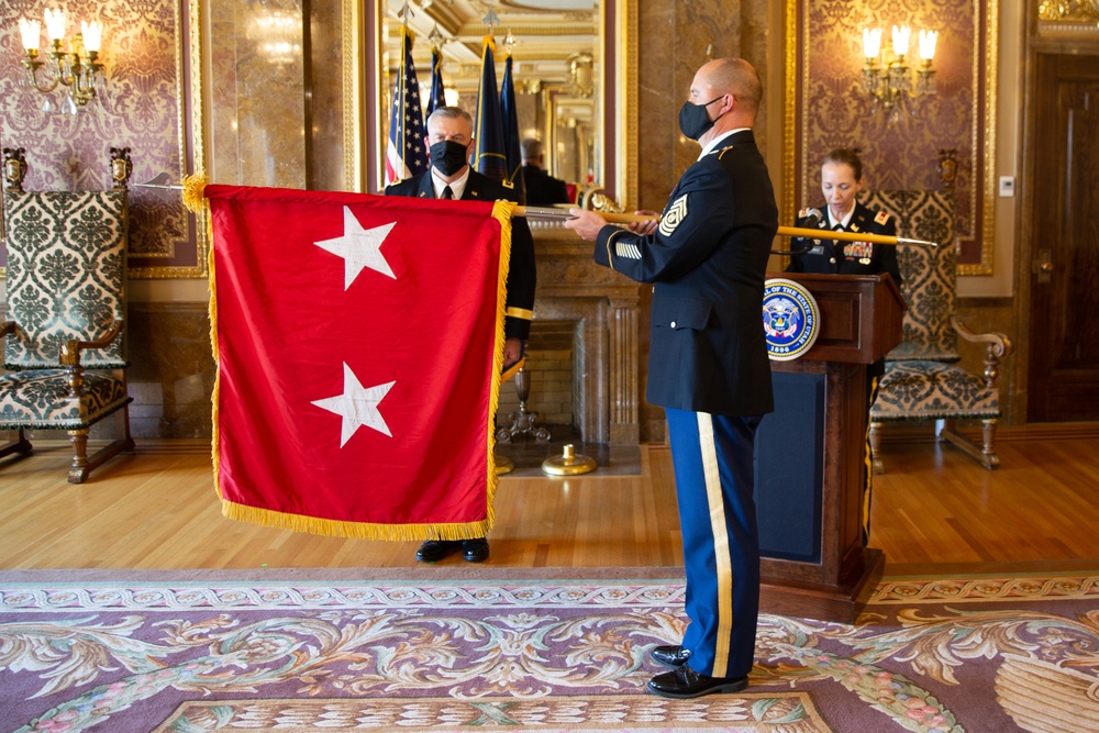 The Adjutant General, Brig. Gen. Michael J. Turley promotes to Major General