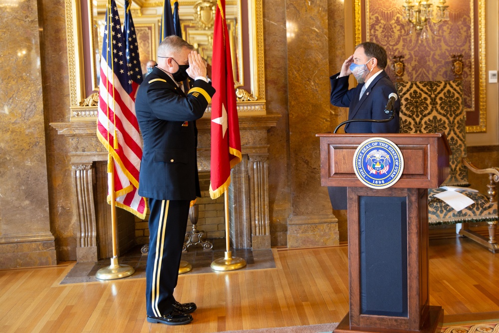 The Adjutant General, Brig. Gen. Michael J. Turley promotes to Major General