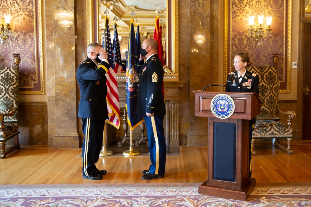 The Adjutant General, Brig. Gen. Michael J. Turley promotes to Major General