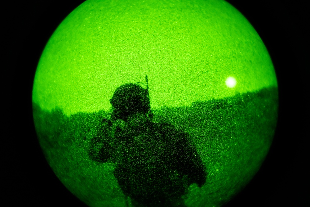 113th ASOS TACP Airmen control night skies over Atterbury Range