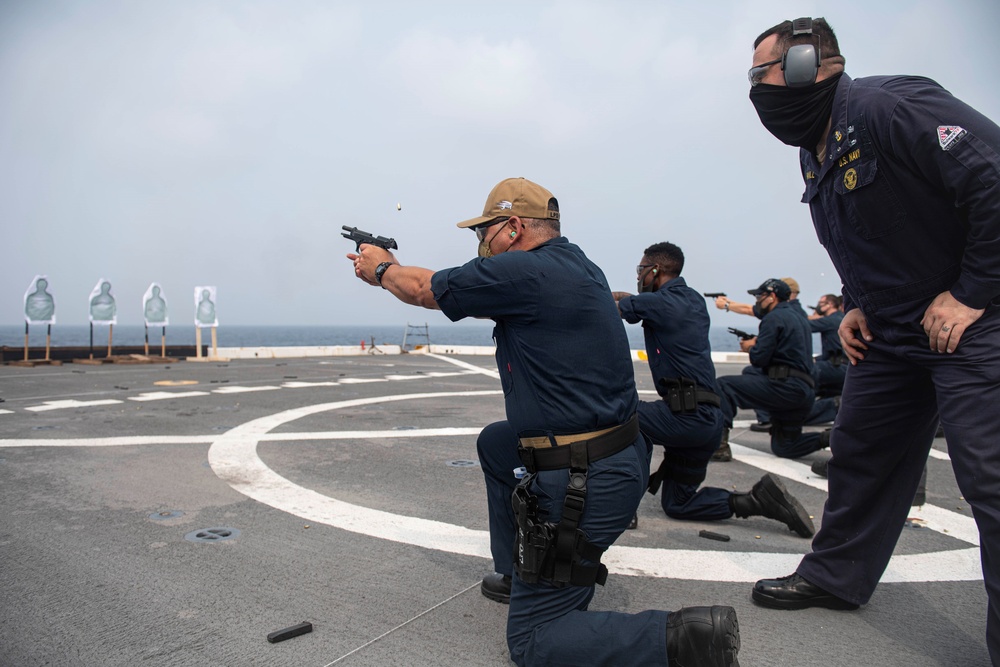 USS New Orleans 9mm Gun Shoot