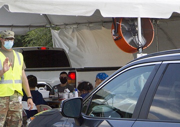 Florida Guard musicians provide support to Florida’s COVID-19 testing sites