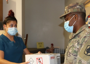 Kansas Guard drives thousands of miles transporting samples across the State