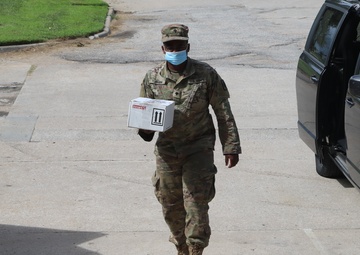 Kansas Guard drives thousands of miles transporting samples across the State