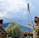 11th ECAB Soldiers Prepare Communications Antenna During Extended Combat Training