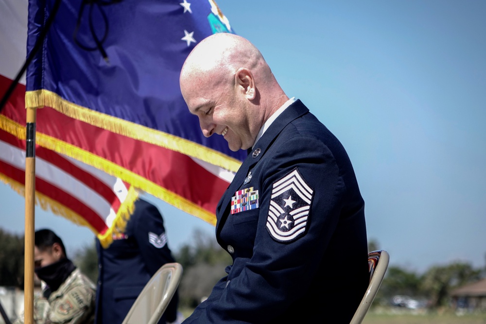 146th Airlift Wing Command Chief retires.
