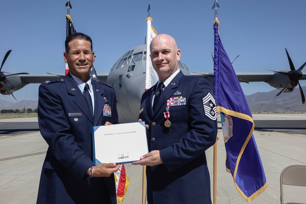 146th Airlift Wing Command Chief retires.