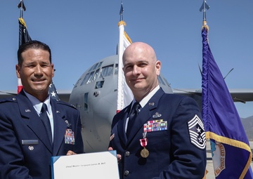 146th Airlift Wing Command Chief retires.