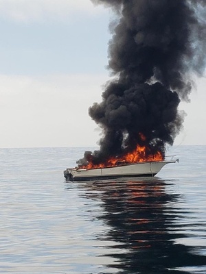 Audio recording of VHF radio distress call