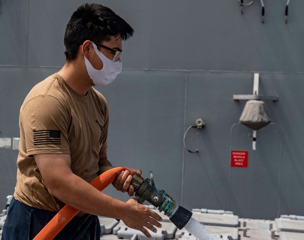 USS Shiloh Fresh Water Washdown