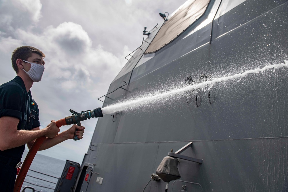 USS Shiloh Fresh Water Washdown