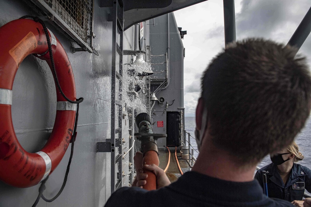 USS Shiloh Fresh Water Washdown