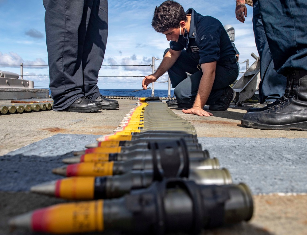 USS Shiloh Weapons Preparation