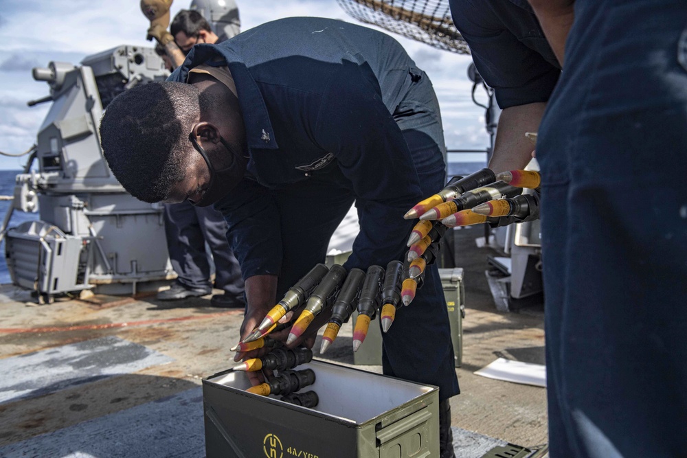 USS Shiloh Weapons Preparation