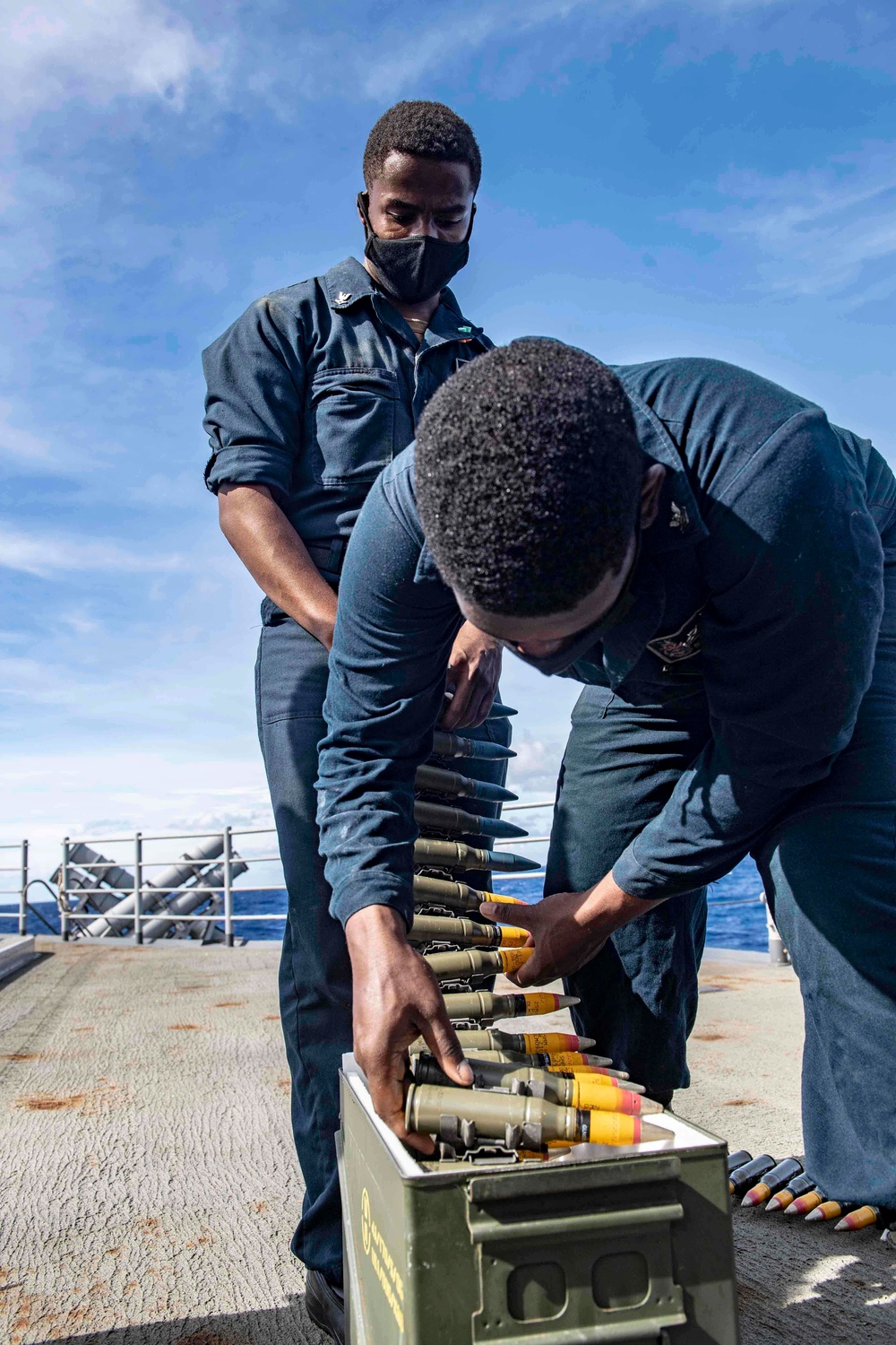 USS Shiloh Weapons Preparation