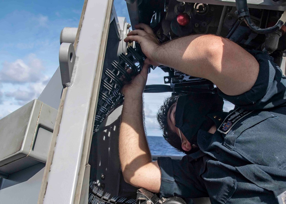 USS Shiloh Weapons Preparation