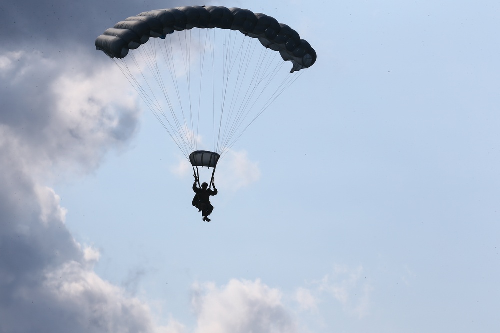 Chuting For The Ground | Marines with 3rd Marine Logistics Group conduct parachuting operations