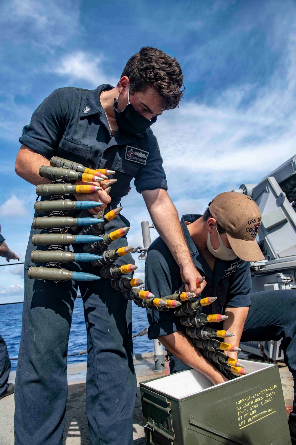 USS Shiloh Weapons Preparation