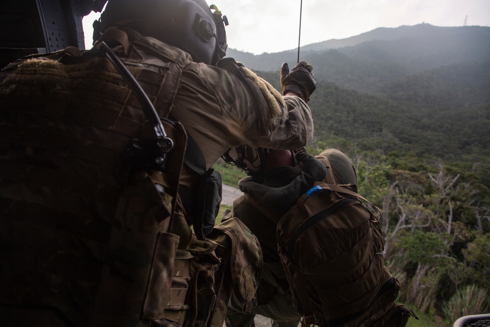 U.S. Marines, Sailors and Airmen Conduct CSAR Training During PWTI