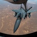 Tankers refuel F-15s