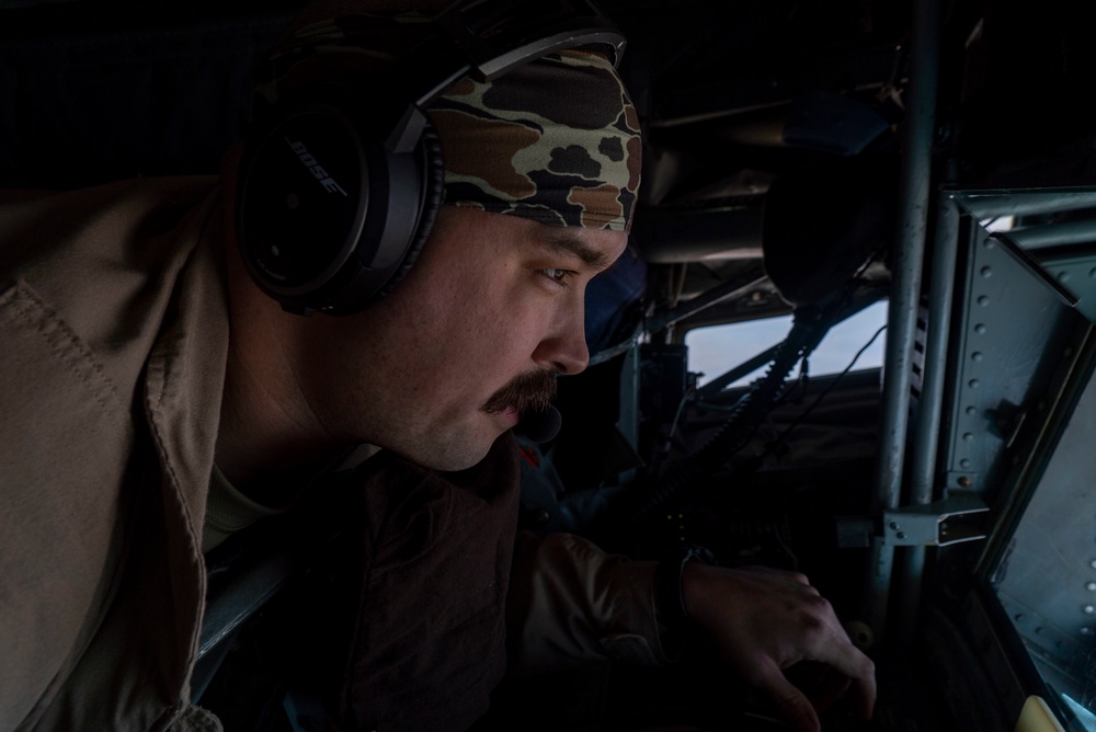 Tankers refuel F-15s