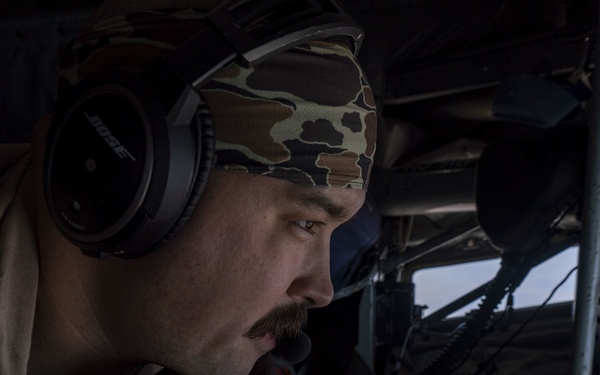 Tankers refuel F-15s