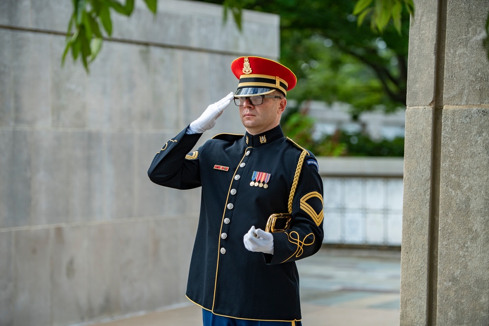 Modified Military Funeral Honors with Funeral Escort Are Conducted For U.S. Army Cpl. Henry Phillips