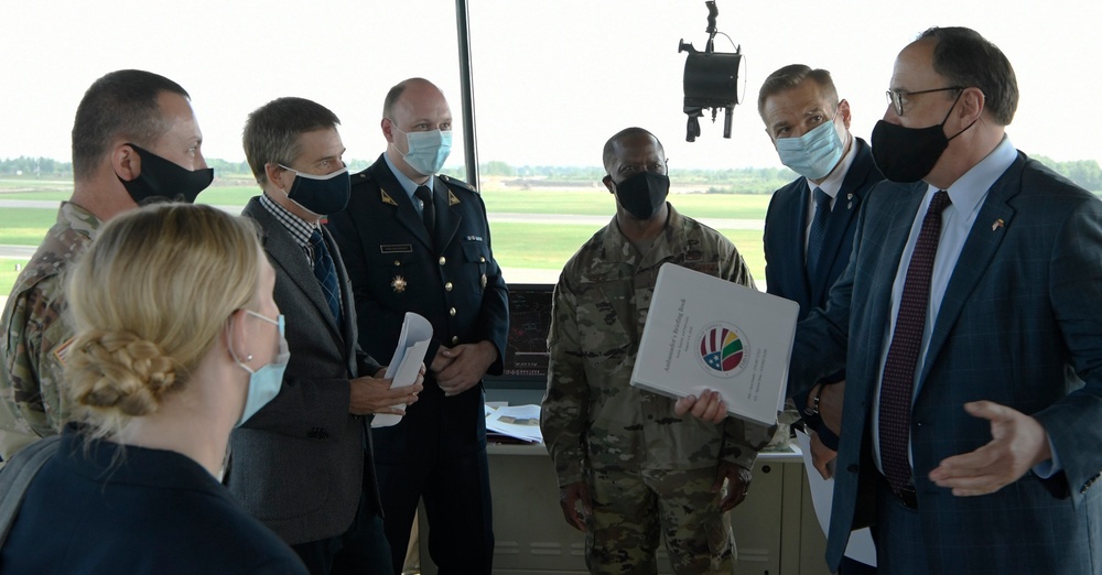 USAFE/AFAFRICA leadership tour Lithuania Air Base