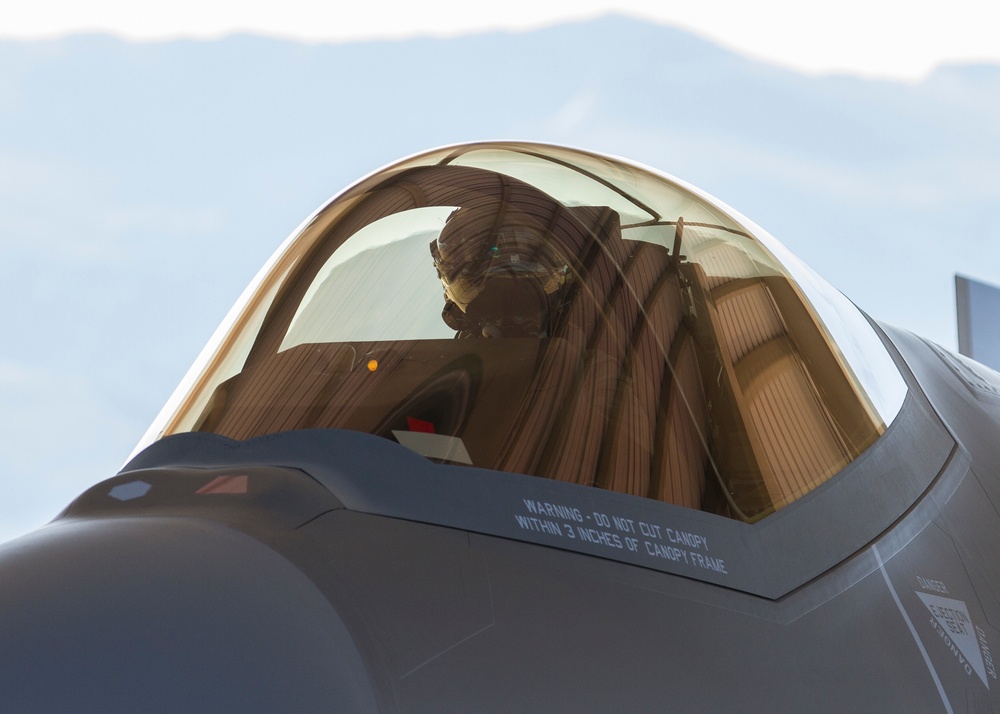 F-35 Demo Team conducts practice over Utah skies