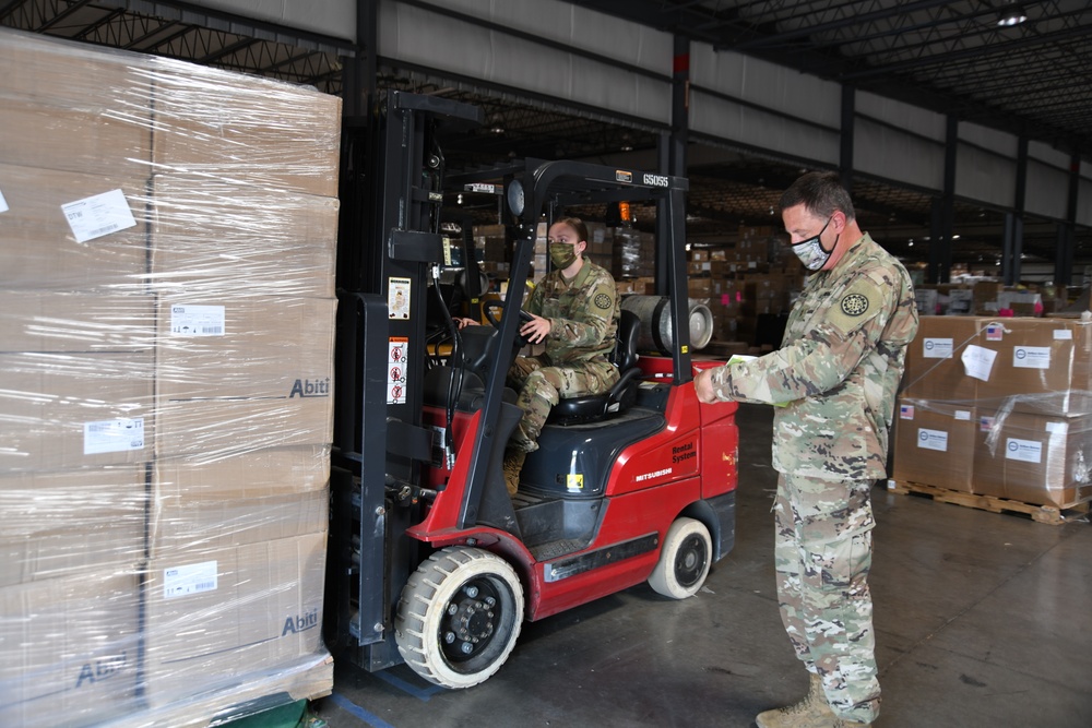 Michigan National Guard hands off PPE warehouse to State of Michigan