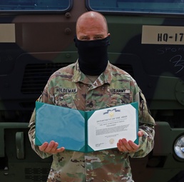 Ohio National Guardsman Receives Award